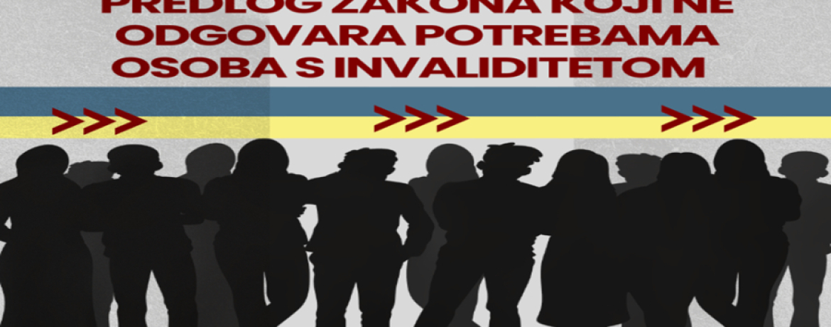 UMHCG: Između obećanja i prakse: Predlog zakona koji ne odgovara potrebama osoba s invaliditetom
