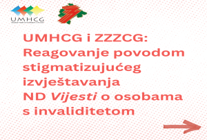 UMHCG i ZZZCG: Reagovanje povodom stigmatizujućeg izvještavanja Vijesti o osobama s invaliditetom