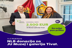 NLB banka uručila donaciju JU Muzeji i galerije Tivat
