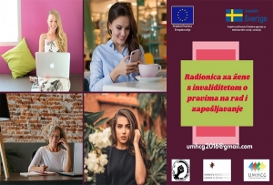 NAJAVA: UMHCG organizuje radionicu za žene s invaliditetom o pravima na rad i zapošljavanje u Bečićima