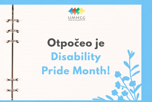 UMHCG otpočinje kampanju povodom Disability Pride Month