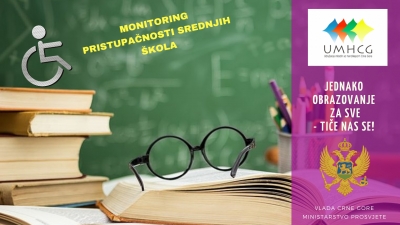 Najava: UMHCG sprovodi monitoring pristupačnosti srednjih škola u šest crnogorskih gradova