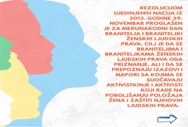 UMHCG; Braniteljkama ženskih ljudskih prava potrebna veća sigurnost i zaštita