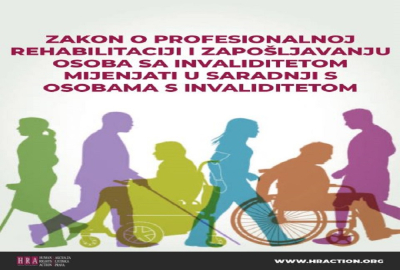 Zakon o profesionalnoj rehabilitaciji i zapošljavanju osoba sa invaliditetom mijenjati u saradnji s osobama s invaliditetom