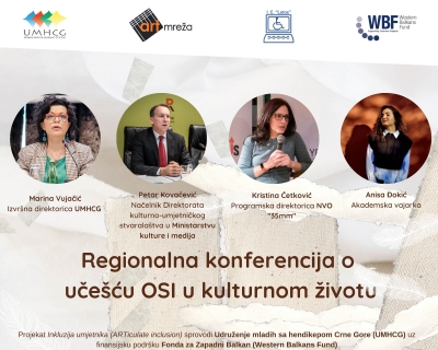 NAJAVA: REGIONALNA KONFERENCIJA O UČESĆU OSI U KULTURNOM ŽIVOTU