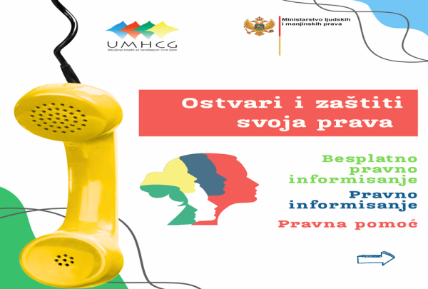 NAJAVA: UMHCG PRUŽA BESPLATNO PRAVNO SAVJETOVALI&Scaron;TE ZA OSOBE S INVALIDITETOM I ČLANOVE/ICE NJIHOVIH PORODICA