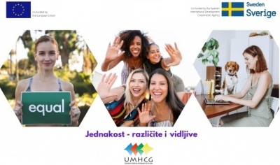 Najava: UMHCG započinje realizaciju projekta Jednakost – različite i vidljive (Equality – diverse and visible)
