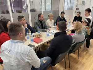 Dr Jelena Borovinić Bojović i mladi koalicije Zajedno za budućnost Podgorice u posjeti UMHCG