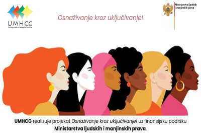 NAJAVA: UMHCG ZAPOČINJE REALIZACIJU PROJEKTA OSNAŽIVANJE KROZ UKLJUČIVANJE