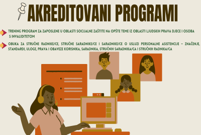 UMHCG OBNOVILO AKREDITOVANE PROGRAME KOD ZAVODA ZA SOCIJALNU I DJEČJU ZA&Scaron;TITU