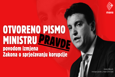 Otvoreno pismo ministru pravde povodom Nacrta zakona o sprečavanju korupcije